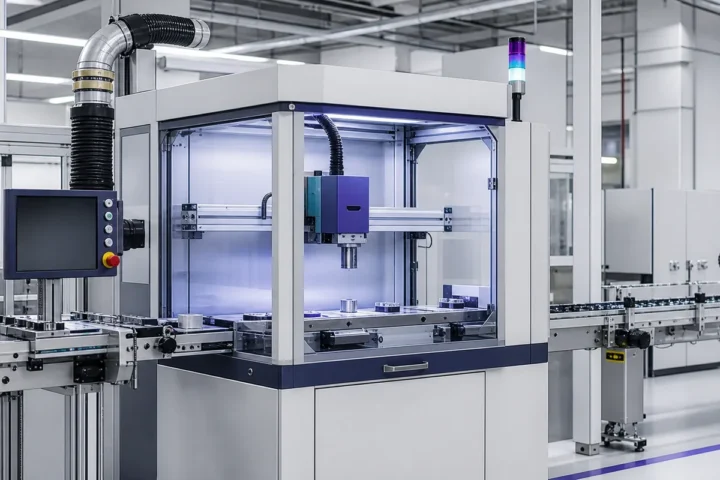 Laser Marking Printers used in an industrial production application