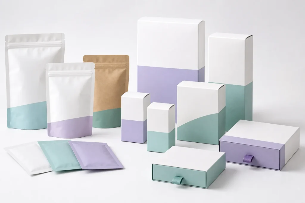 Flexible pouches, folding cartons, and premium rigid packaging boxes